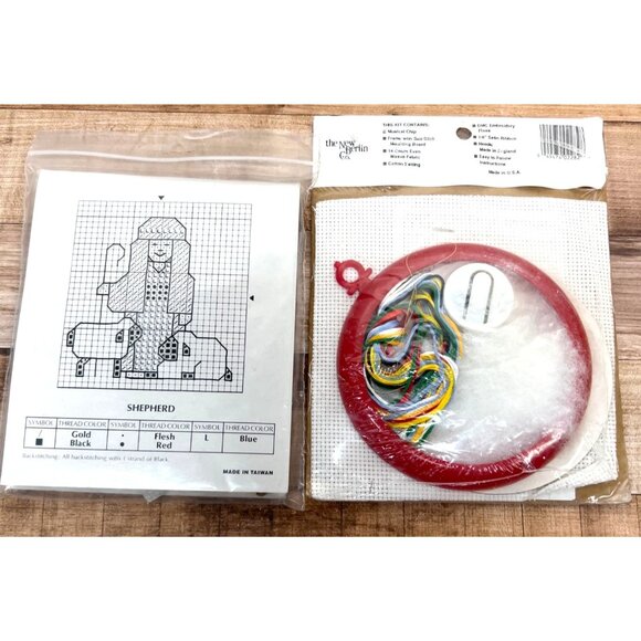 Christmas Cross Stitch Kits Set Of 2 - Shepherd & Silent Night Holy Night Musica - Picture 4 of 4